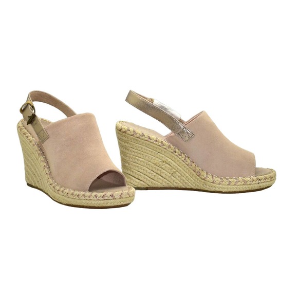 Toms Shoes - A8 NEW TOMS Monica Spanish Villa Suede Espadrille Wedge Platform Shoes Size 8